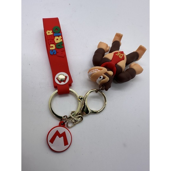 Donkey Kong Super Mario Keychain Metal And Silicone. - Picture 5 of 5
